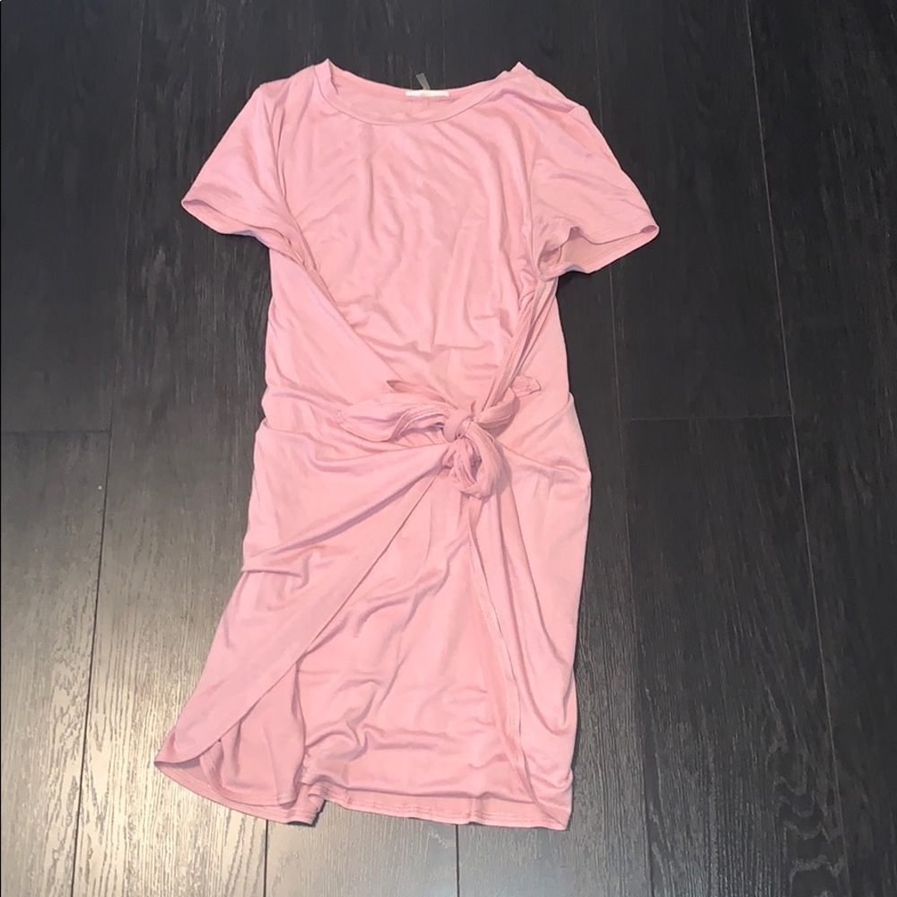 T shirt material tie dress